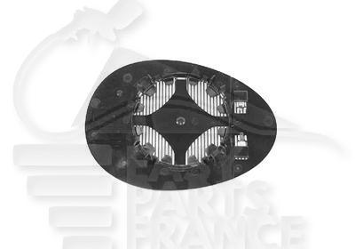 GLACE DE RETRO D CHAUF ASPHERIQUE Pour MINI MINI R56/R57 - MN026 01/11→12/14