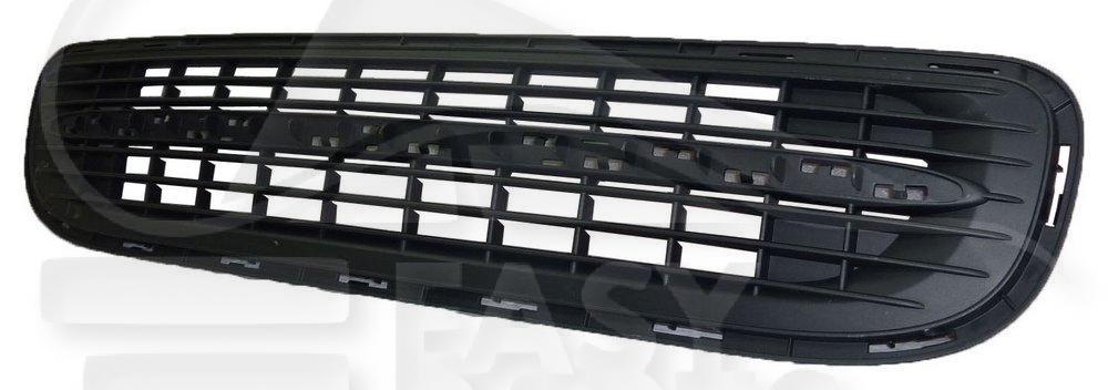 GRILLE CENTRALE DE PC AV A/EMPL MOULURE CHROMEE Pour MINI MINI R56/R57 - MN026 01/11→12/14
