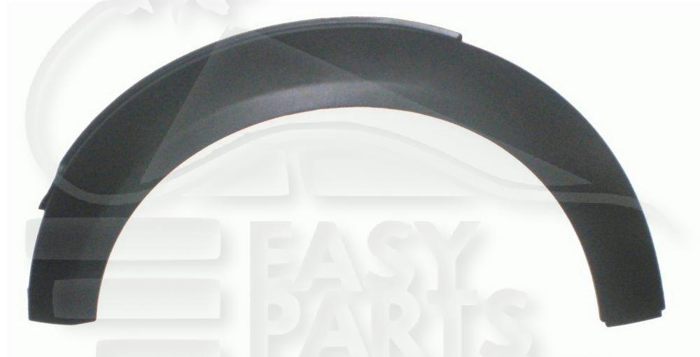 ELARGISSEUR AILE AVG NOIR Pour MINI ROADSTER R59 - MN028 01/12→12/16
