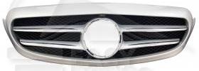 GRILLE DE CALANDRE CADRE GRIS & GILLE NOIRE AVEC MOULURE GRISE & CHROMÉE sans EMBLÈME mod AVANTGARDE Pour MERCEDES CLASSE C - W205/S205 - ME290 01/14→08/18