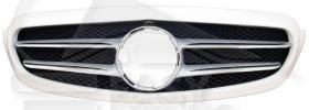 GRILLE DE CALANDRE CADRE BLANC & GILLE NOIRE AVEC MOULURE GRISE & CHROMÉE sans EMBLÈME mod AVANTGARDE Pour MERCEDES CLASSE C - W205/S205 - ME290 01/14→08/18