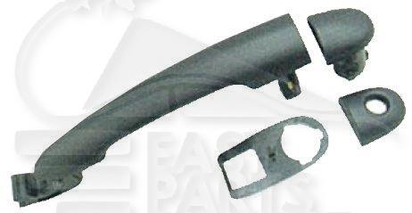 POIGNEE DE PTE EXT AVD/AVG NOIRE Pour RENAULT CLIO - RN024 09/05→03/09