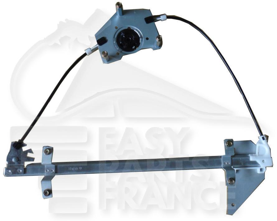 MECANISME DE LEVE VITRE AVG ELECT Pour RENAULT TWINGO - RN155 11/14→02/19