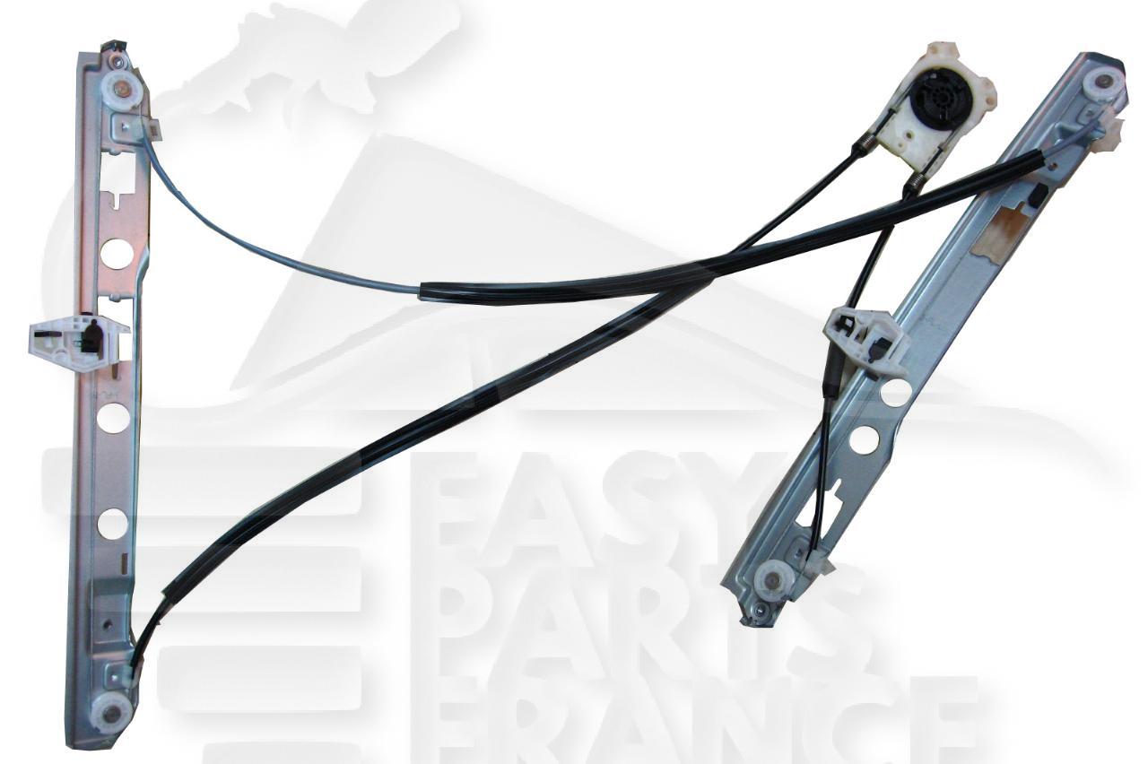 MECANISME DE LEVE VITRE AVG ELECT M/S CABLE 2 PTES Pour RENAULT MEGANE - RN102 10/02→12/05