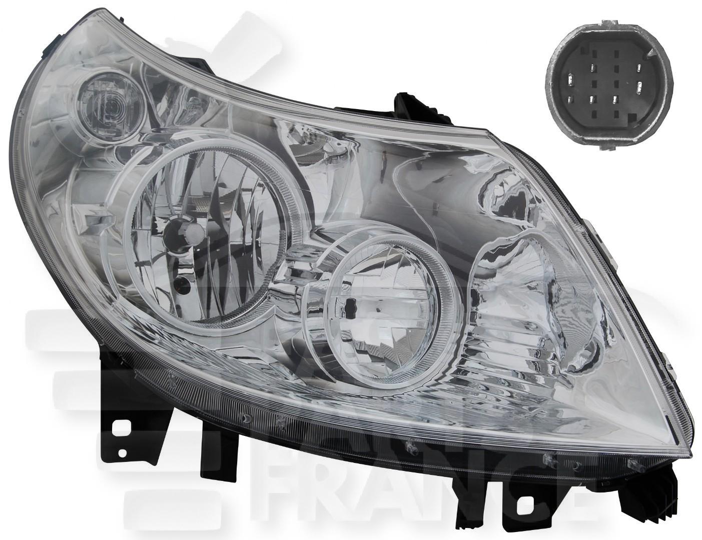 OPT D H7+H1 ELECT A/MOTEUR →11/10 Pour FIAT DUCATO - FT084 07/06→06/14