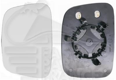GLACE DE RETRO G CHAUF ASPHERIQUE Pour VOLKSWAGEN CADDY CARGO/VAN - VO222 10/10→04/15