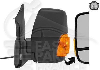 RETRO G ELECT CHAUF A/FEU ORANGE RAB ELECT BRAS COURT Pour FORD TRANSIT MK8 - FD196 03/14→08/19