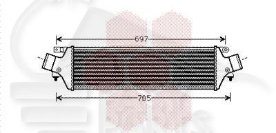 ECHANGEUR 2.0 JTDM - 580 X 144 X 80 Pour ALFA ROMEO GIULIETTA - AA100 05/10→09/13