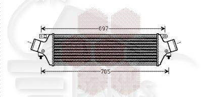 ECHANGEUR 2.0 JTDM - 580 X 144 X 80 Pour ALFA ROMEO GIULIETTA - AA102 04/16→