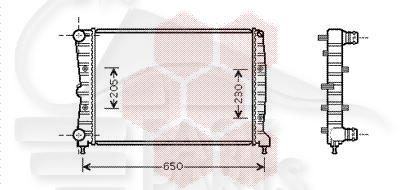 RADIA 1.8/2.0 I - 2.0 JTS +/- CLIM 580 X 400 X 28 Pour ALFA ROMEO GT - AA110 01/04→