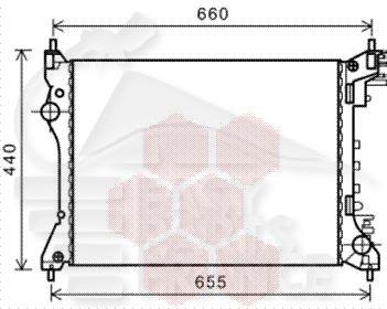 RADIA 1.4 16V +/- CLIM - 540 X 414 X 18 Pour ALFA ROMEO MITO - AA121 06/16→