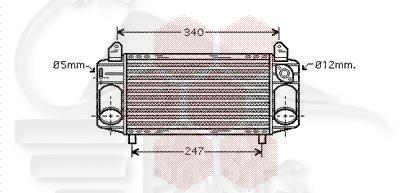 ECHANGEUR D'AIR 1.2 - 1.4 TDI 280 x 128 x 40 Pour AUDI A2 - AD030 07/00→12/05