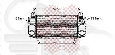 ECHANGEUR D'AIR 1.2 - 1.4 TDI 280 x 128 x 40 Pour AUDI A2 - AD030 01/99→12/05