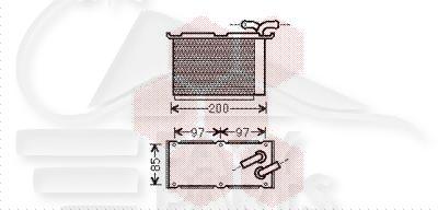 ECHANGEUR 1.4 FSI 180 X 116 X 61 Pour AUDI A3 -3 PTES - AD046 07/08→08/12