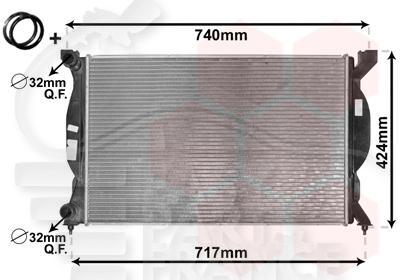 RADIA 1.8/2.0 - 1.9 TDI BM - 630 X 408 X 27 Pour AUDI A4 (B6)- AD062 10/00→09/04