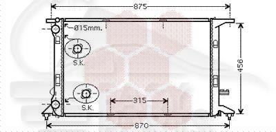 RADIA 1.8/2.0 I/TFSI - 2.0 TDI BM - 720 X 477 X 26 Pour AUDI A5 COUPE 8T3/8F7- AD080 06/07→07/11