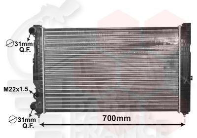 RADIA 1.8 ESS - 1.9 TDI - BM - 632 X 412 X 33 Pour AUDI A6 - AD091 05/97→05/01