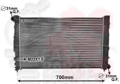 RADIA 2.4/2.6/2.8 ESS -BM - 630 X 400 X 32 Pour AUDI A6 - AD091 05/97→05/01