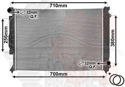 RADIA 2.5 TDI - BM - 632 X 450 X 30 Pour AUDI A6 - AD091 07/97→05/01