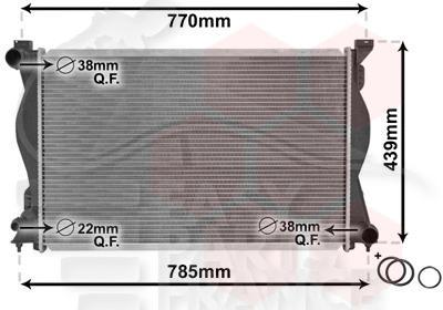 RADIA 2.4/3.0/3.2 ESS - BM - 675 X 445 X 32 Pour AUDI A6 - AD093 05/04→10/08