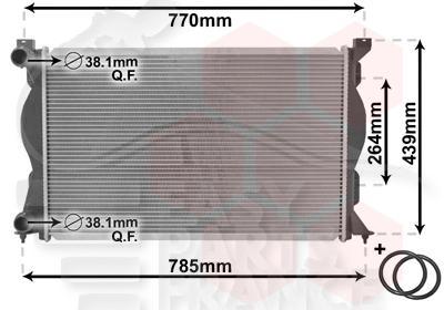 RADIA 2.0 TDI - BM - 675 X 445 X 32 Pour AUDI A6 - AD093 05/04→09/08