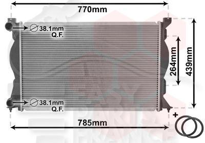 RADIA 2.0 TDI - BM - 675 X 445 X 32 Pour AUDI A6 - AD093 05/04→10/08