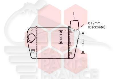 ECHANGEUR 2.0 TDI - 200 X 203 X 62 Pour AUDI A6 - AD093 05/04→09/08