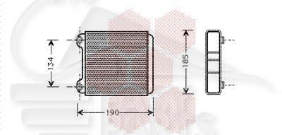 RADIA DE CHAUF TT TYPES 138 X 178 X 32 Pour AUDI A8 (4D) - AD110 06/94→09/02