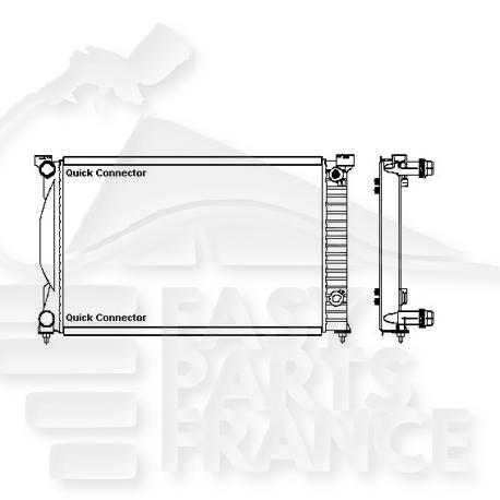 RADIA 3.0/3.2/6.0 QUATTRO - 3.0/4.0/4.2 TDI - 725 X 478 X 40 Pour AUDI A8 (4E) - AD111 10/02→09/08