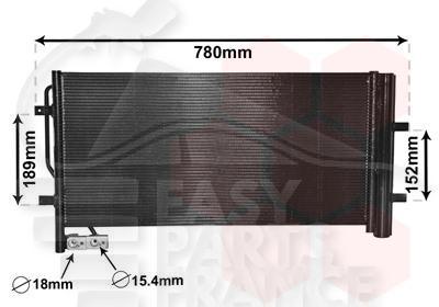 CONDENSEUR 2.0 TFSI - 2.0 TDI - 625 X 325 X 16 Pour AUDI Q3 (8U) - AD120 01/11→06/14