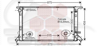 RADIA 3.0 TDI - 720 X 470 X 36 Pour AUDI Q5 - AD130 10/08→06/12