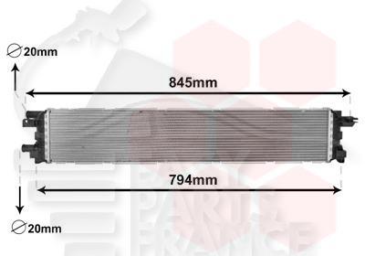 RADIATEUR AUXILIAIRE 3.0 TFSI - 720 X 132 X 54 Pour AUDI Q5 - AD131 09/12→12/16