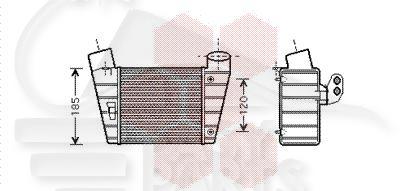 ECHANGEUR 1.8 165/176KW - 183 X 137 X 85 Pour AUDI TT - AD150 10/98→08/06