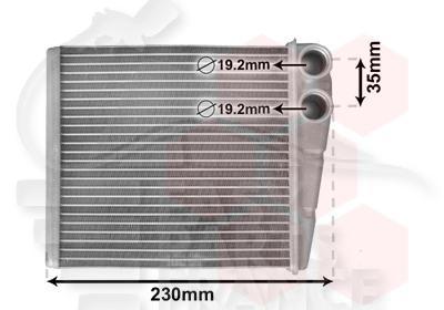 RADIA DE CHAUF TT TYPES 185 X 180 X 35 Pour SEAT ALTEA - SE021 05/09→