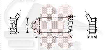 ECHANGEUR 1.4 TD - 220 X 133 X 42 Pour SEAT AROSA - SE030 07/97→09/00