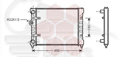 RADIA 1.0/1.3 ESS +/- CLIM - DIESEL SDI S/CLIM - 430 X 322 X 20 Pour SEAT CORDOBA - SE041 11/96→09/99