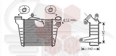 ECHANGEUR 1.9 TDI MOT: ASZ - 183 X 189 X 64 Pour SEAT CORDOBA - SE043 10/02→
