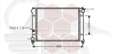 RADIA 0.9 - 344 X 318 X 22 Pour SEAT IBIZA - SE050 08/84→03/91