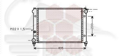RADIA 0.9 - 344 X 318 X 22 Pour SEAT IBIZA - SE051 04/91→06/93
