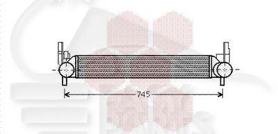ECHANGEUR TT TYPES TDI - 640 X 82 X 64 Pour SEAT IBIZA - SE058 04/12→04/15