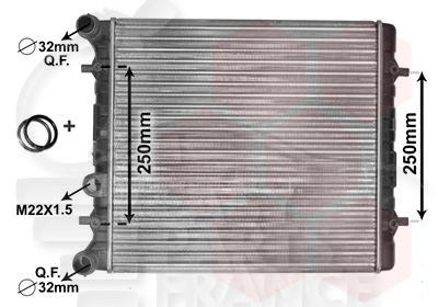 RADIA 1.4/1.6 8V 430 X 415 X 23 Pour SEAT LEON - SE080 03/00→08/05