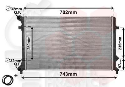 RADIA 1.6 A/CLIM - 2.0 - 648 X 398 X 26 Pour SEAT LEON - SE081 09/05→03/09