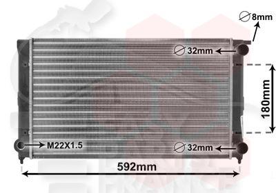 RADIA 1.6 ESS S/CLIM 525 X 320 X 34 Pour SEAT TOLEDO - SE100 07/91→12/95