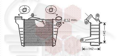 ECHANGEUR 1.9 TDI MOT: ASZ KW96 - 183 X 189 X 64 P Pour SKODA FABIA - SK020 05/00→06/04