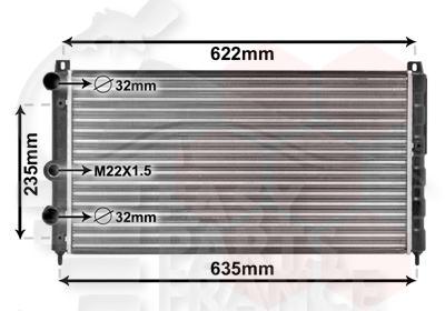 RADIA 1.6 A/CLIM - 1.9 SDI - 590 X 322 X 34 Pour SKODA FELICIA - SK030 01/95→06/98