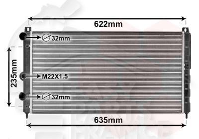 RADIA 1.6 A/CLIM - 1.9 SDI - 590 X 322 X 34 Pour SKODA FELICIA - SK030 01/95→06/98