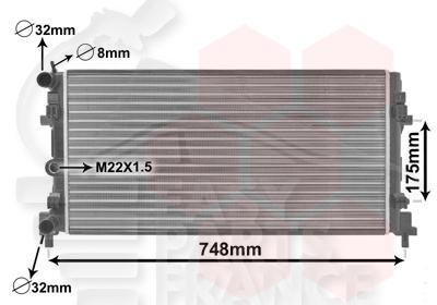 RADIA 1.2/1.4 TSI - 1.2/1.6 I HD - 1.4/1.6 TDI 650 X 340 X 26 Pour SKODA RAPID - SK080 09/12→04/17