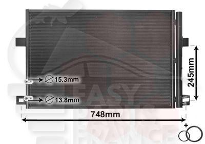 CONDENSEUR TT TYPES 650 X 425 X 16 Pour VOLKSWAGEN AMAROK - VO010 02/10→05/13