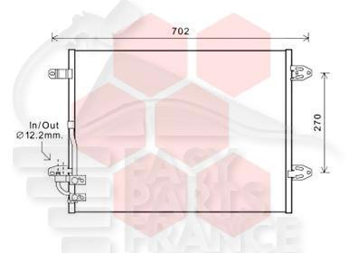 CONDENSEUR 2.0 TDI 560 X 440 X 16 Pour VOLKSWAGEN PASSAT CC - VO117 04/12→