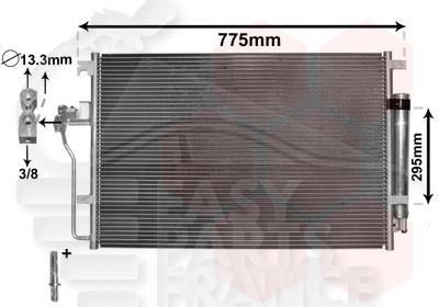 CONDENSEUR 2.5 TDI 680 X 461 X 18 Pour VOLKSWAGEN CRAFTER - VO030 04/06→06/11